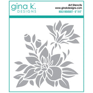 Gina K Designs - Stencil - Bold Bouquet