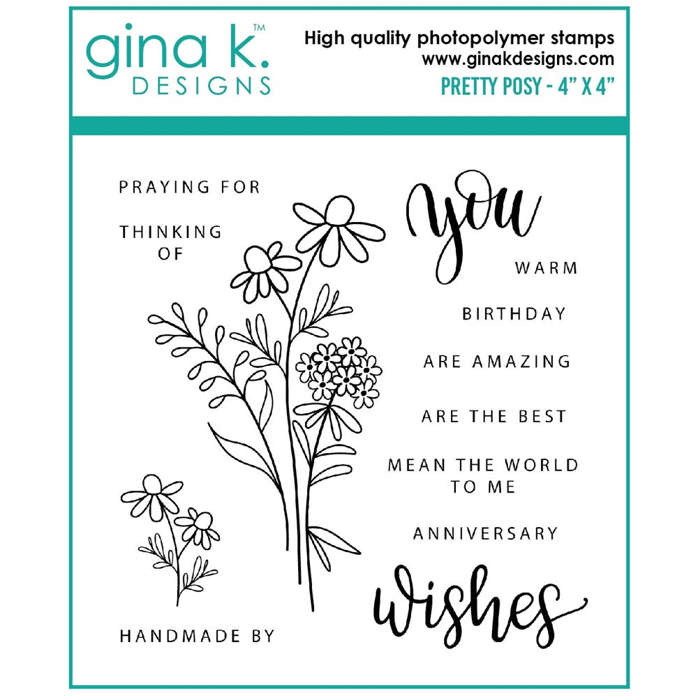 Gina K Designs - Pretty Posy Stamp Set