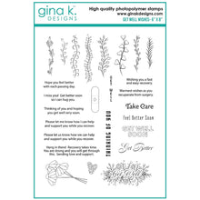 Load image into Gallery viewer, Gina K Designs - Debrah Warner - Get Well Wishes Stamp Set
