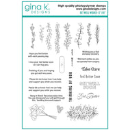 Gina K Designs - Debrah Warner - Get Well Wishes Stamp Set