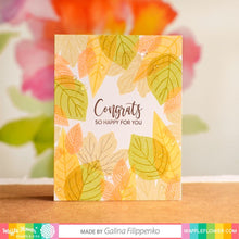 Load image into Gallery viewer, Waffle Flower - Two Step Leaves Combo - Stamp Set and Die Set Bundle
