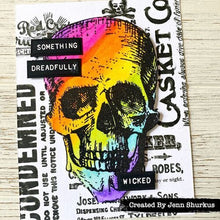 Load image into Gallery viewer, Stampers Anonymous - Tim Holtz - Halloween - Cling Mounted Rubber Stamps - Rest In Peace
