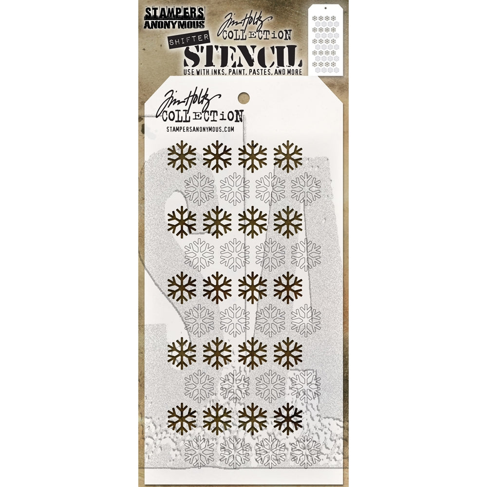 Stampers Anonymous - Tim Holtz - Layering Stencil - Shifter Snowflake