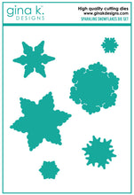 Load image into Gallery viewer, Gina K Designs - Sparkling Snowflakes - Stamp Set and Die Set Bundle
