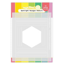 Load image into Gallery viewer, Waffle Flower - Spotlight Hexagon Stencil
