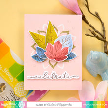 Load image into Gallery viewer, Waffle Flower - Two Step Leaves Combo - Stamp Set and Die Set Bundle
