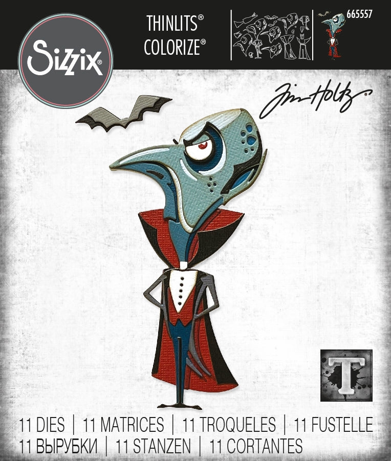 Sizzix - Tim Holtz - Thinlits Dies - The Count Colorize