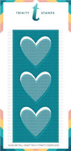 Load image into Gallery viewer, Trinity Stamps - Slimline Tall Heart Trio Die
