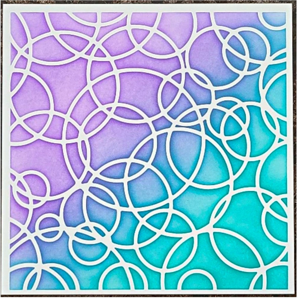 The Rabbit Hole Designs - Overlapping Circles 6x6 Stencil