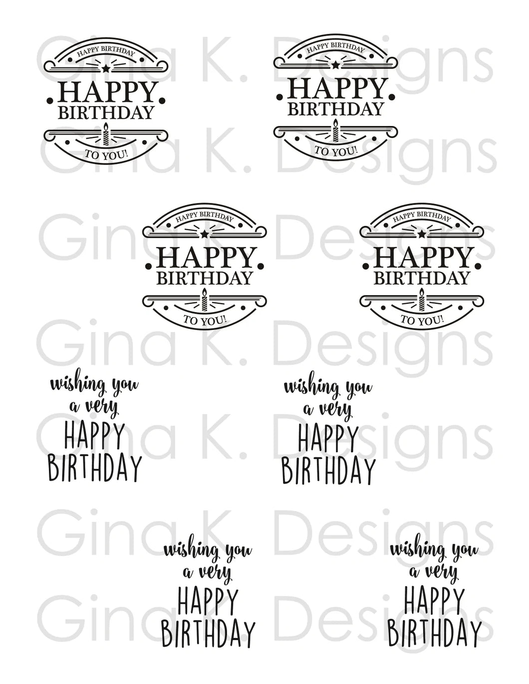 Gina K Designs - Foil Mates - Birthday Best