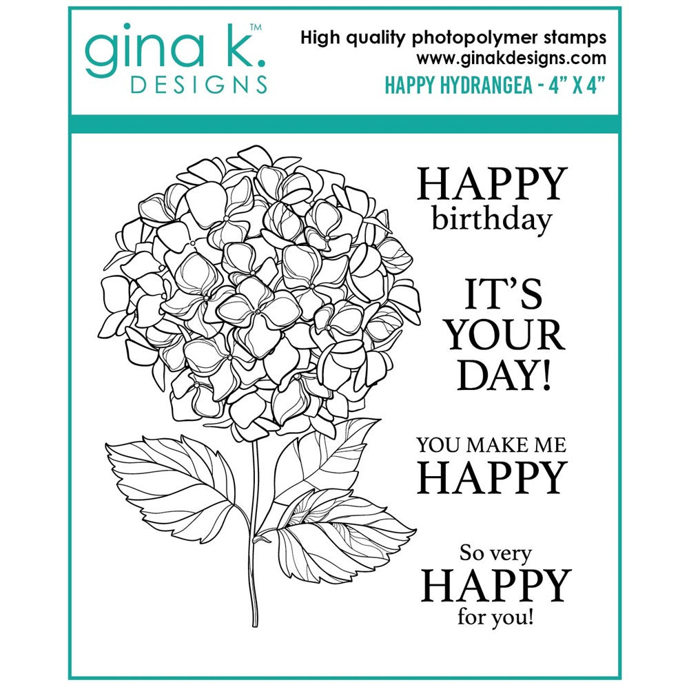 Gina K Designs - Happy Hydrangea Stamp Set