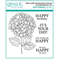 Gina K Designs - Happy Hydrangea Stamp Set
