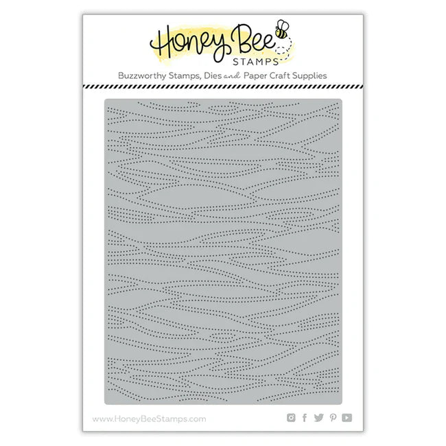 Honey Bee Stamps - Honey Cuts - Waves Pierced A2 Cover Plate