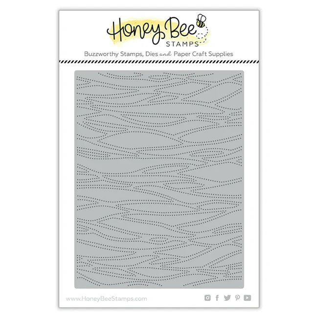 Honey Bee Stamps - Honey Cuts - Waves Pierced A2 Cover Plate