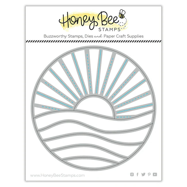 Honey Bee Stamps - Honey Cuts - Ocean Circlescape Die