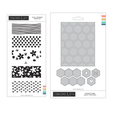 Load image into Gallery viewer, Concord &amp; 9th - Honeycomb Patterns - Stamp and Die Bundle
