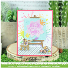 Load image into Gallery viewer, Lawn Fawn - Paint Splatter Background Stencil
