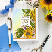Load image into Gallery viewer, Pinkfresh Studio - Sunflowers - Stamp, Die, Stencil and Washi Tape Bundle
