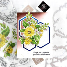 Load image into Gallery viewer, Pinkfresh Studio - Sunflowers - Stamp, Die, Stencil and Washi Tape Bundle
