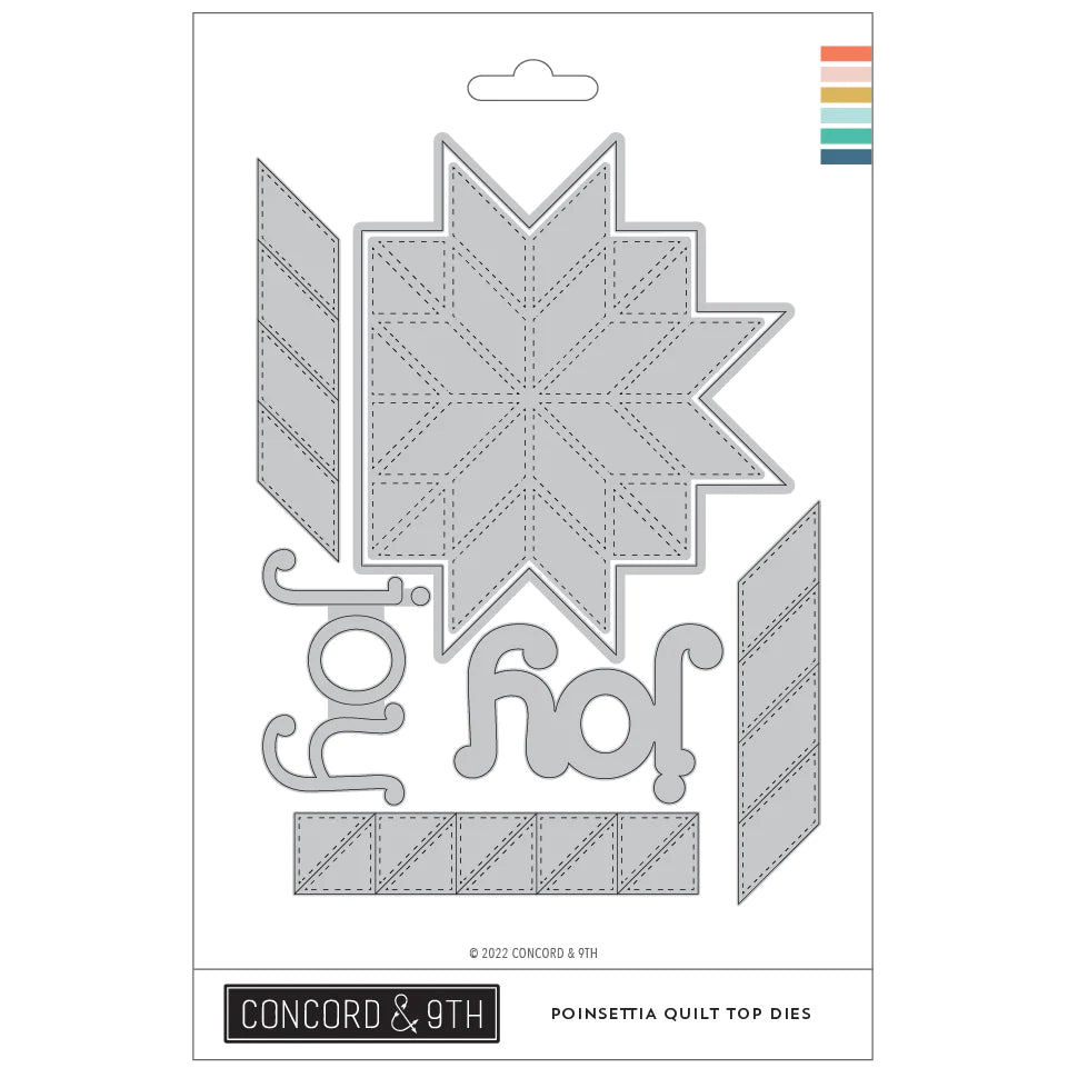 Concord & 9th - Poinsettia Quilt Top Dies