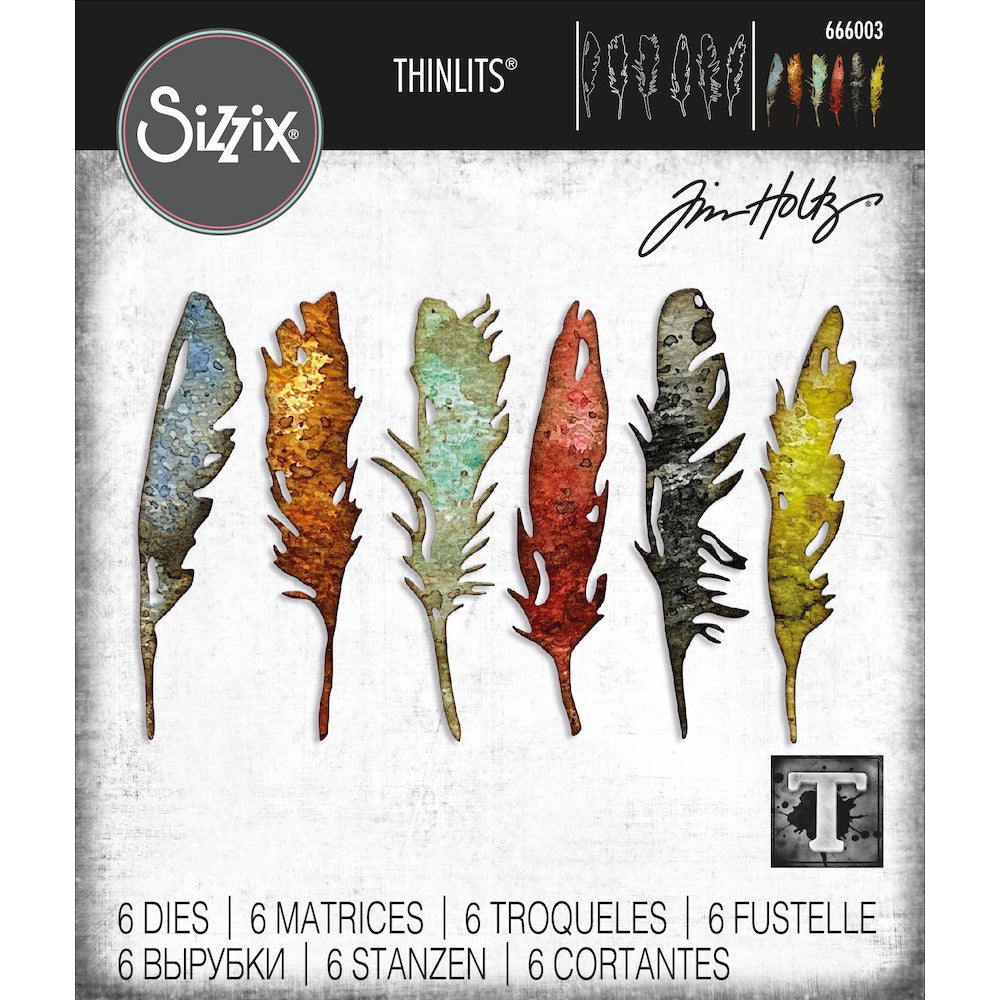 Sizzix - Tim Holtz - Thinlits Die - Feathery