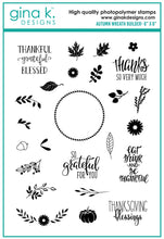 Load image into Gallery viewer, Gina K Designs - Autumn Wreath Builder Stamp Set
