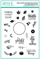 Gina K Designs - Autumn Wreath Builder Stamp Set