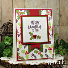 Load image into Gallery viewer, Gina K Designs - Holiday Wreath Builder Stamp Set

