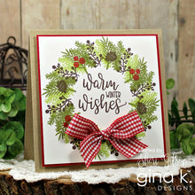 Load image into Gallery viewer, Gina K Designs - Holiday Wreath Builder Stamp Set
