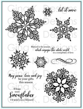 Load image into Gallery viewer, Gina K Designs - Sparkling Snowflakes - Stamp Set and Die Set Bundle
