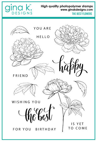 Gina K Designs - The Best Flowers Stamp Set