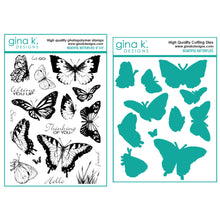 Load image into Gallery viewer, Gina K Designs - Beautiful Butterflies - Stamp Set and Die Set Bundle
