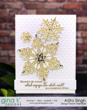 Load image into Gallery viewer, Gina K Designs - Sparkling Snowflakes - Stamp Set and Die Set Bundle
