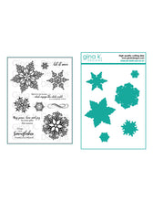 Load image into Gallery viewer, Gina K Designs - Sparkling Snowflakes - Stamp Set and Die Set Bundle
