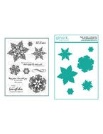 Gina K Designs - Sparkling Snowflakes - Stamp Set and Die Set Bundle