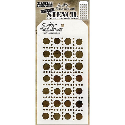 Stampers Anonymous - Tim Holtz - Layering Stencil - Dotted Line