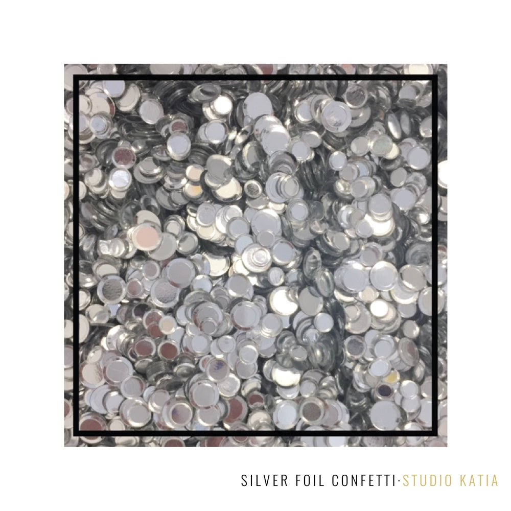 Studio Katia - Confetti - Silver Foil Confetti