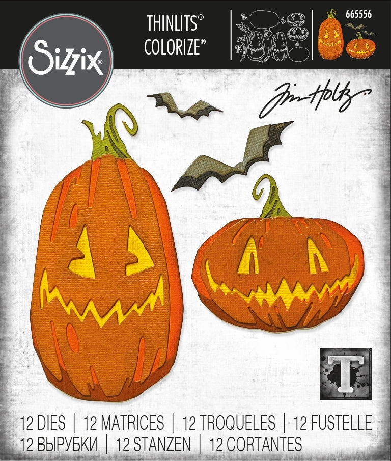 Sizzix - Tim Holtz - Thinlits Dies - Pumpkin Patch Colorize