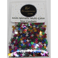 Load image into Gallery viewer, Kat Scrappiness - Multi-Color Metallic Stars 4mm

