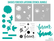 Gina K Designs - Daisies Forever Layering Stencil Bundle