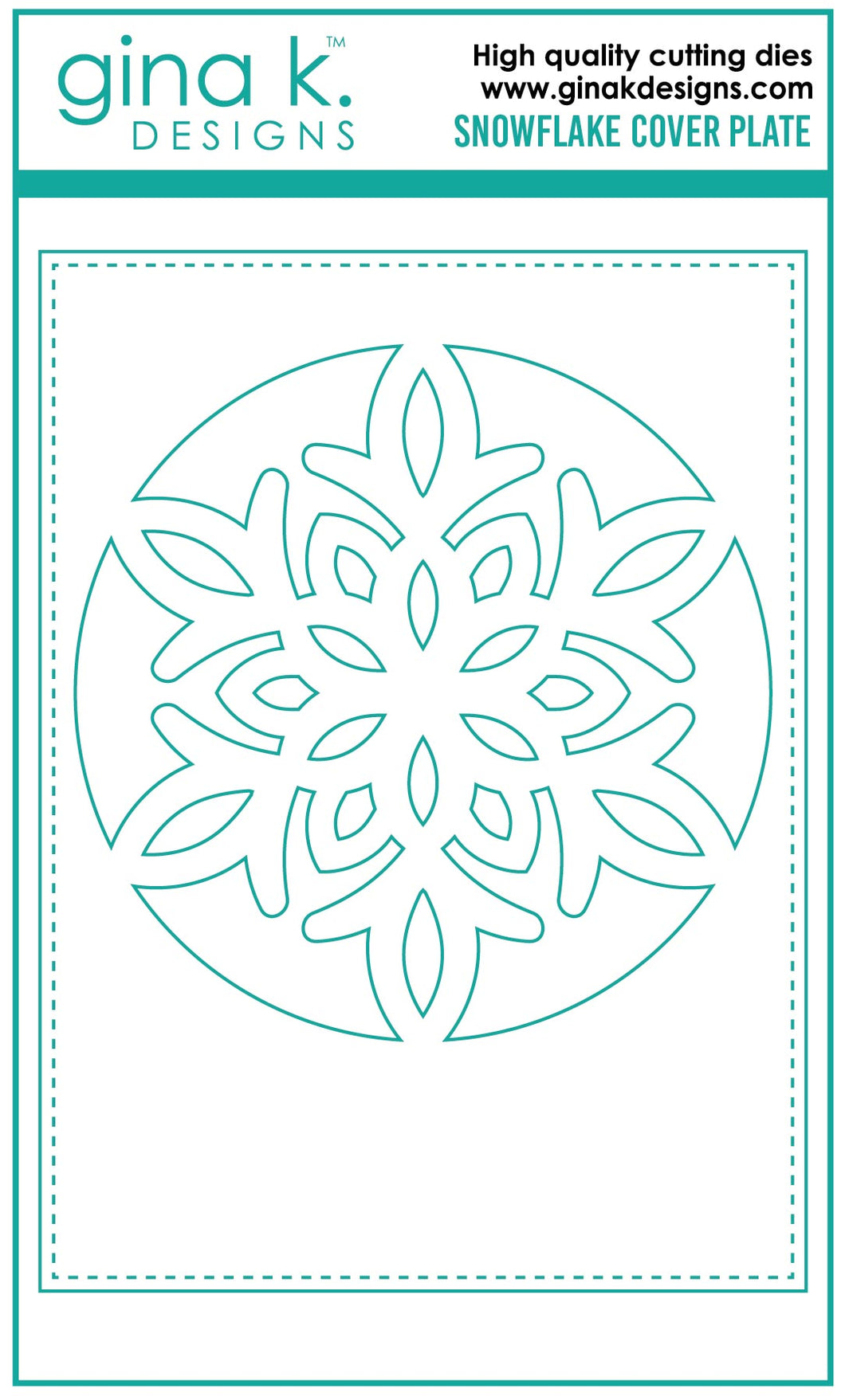 Gina K Designs - Snowflake Circle Cover Plate