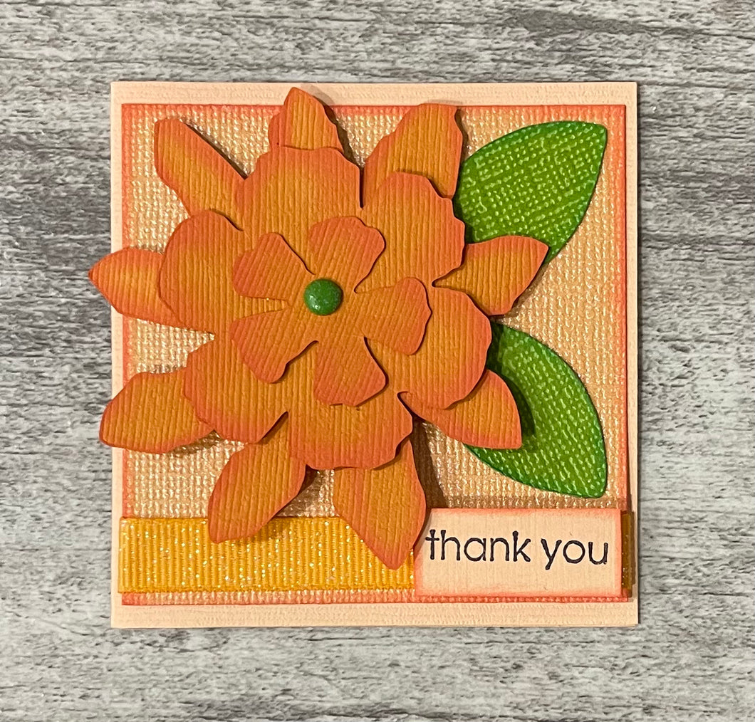 Handmade Mini Card - Thank You Card
