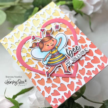 Load image into Gallery viewer, Honey Bee Stamps - Honey Cuts - Whimsical Hearts A2 Cover Plate
