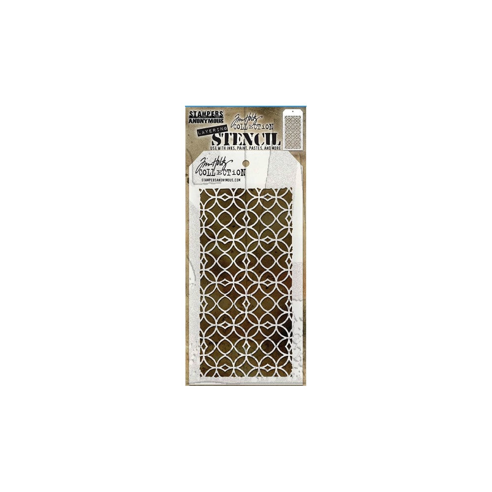 Stampers Anonymous - Tim Holtz - Layering Stencil - Latticework