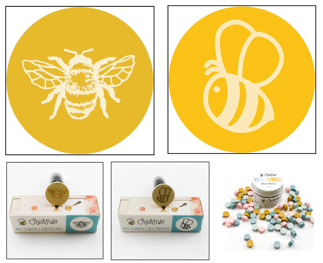 Honey Bee Stamps - Wax Stamper and Melts Bundle - Bee Creative