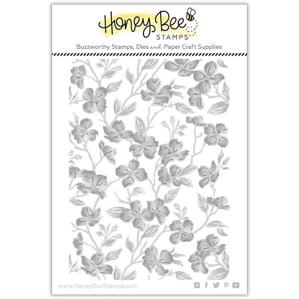 Honey Bee Stamps - Dogwood Blooms - 3D Embossing Folder