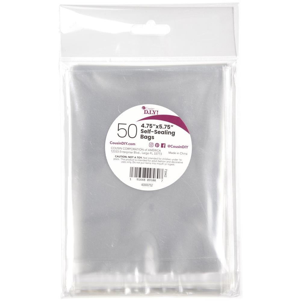 Cousin DIY - Self-Sealing Bags 4.75” x 5.75”