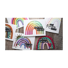 Load image into Gallery viewer, Honey Bee Stamps - Honey Cuts - Rainbow Builder A2 Card Base
