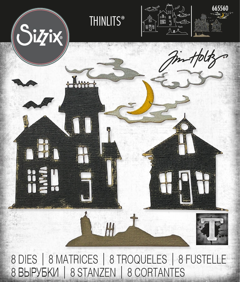 Sizzix - Tim Holtz - Thinlits Dies - Ghost Town #2