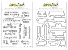 Load image into Gallery viewer, Honey Bee Stamps - You’re A Keeper - Stamp Set and Die Set Bundle
